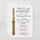 永遠に学校は休み ヴィンテージ教師の退職  招待状 (正面)