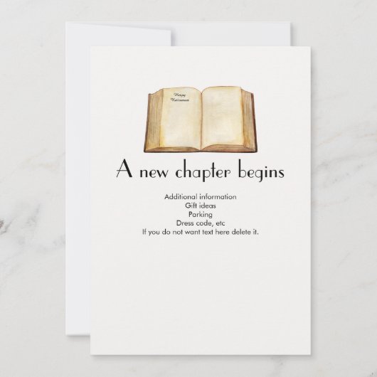 永遠に学校は休み ヴィンテージ教師の退職  招待状 (裏面)