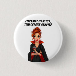 永遠に完璧なヴァンパイアMs Sass 缶バッジ