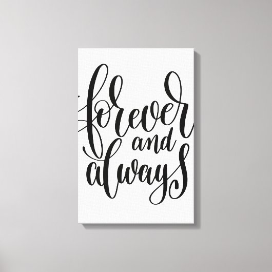 永遠に常にキャンバス キャンバスプリント (正面)