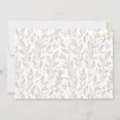 永遠に常に金ゴールド結婚の写真ありがとう サンキューカード (裏面)