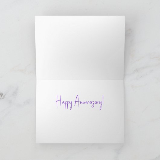 永遠に幸せな記念日を一緒に ノートカード (内部)