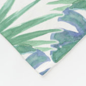 永遠に幸せになれ！おとぎ話2ピンクフラミンゴ フリースブランケット (角)