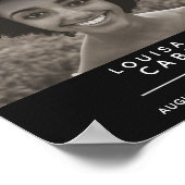 永遠に心に黒い葬儀の追悼 ポスター (角)