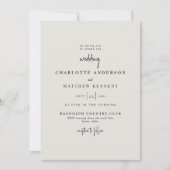 永遠に忠実なクリーム結婚No Parents II 招待状 (正面)