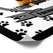 永遠に思い出される犬の追悼碑 ポスター (角)