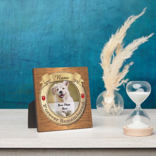 永遠に思い出される犬や猫の追悼碑 フォトプラーク (インサイチュ)