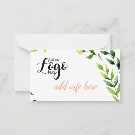 永遠に思考の花よけのカードに ノートカード (裏面)