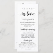 永遠に恋にモダンふけ結婚る儀式 プログラム (正面/裏面)