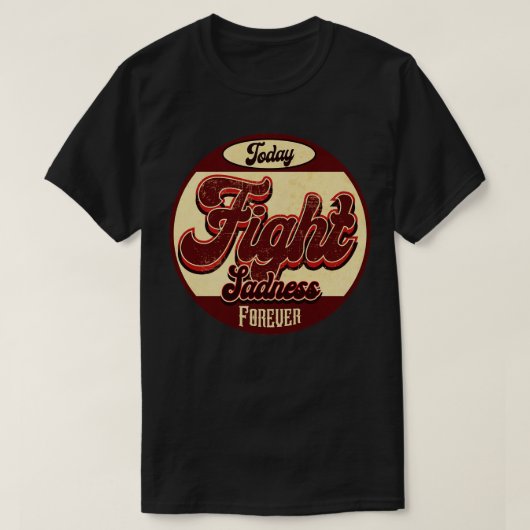 永遠に悲しみと闘う Tシャツ (デザイン正面)