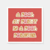 永遠に愚か者 スタンダードカクテルナプキン (正面)