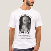 永遠に愛されたおじさん| 写真メモリアルTシャツ Tシャツ (正面)