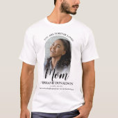 永遠に愛されたお母さん | 写真メモリアルTシャツ Tシャツ (正面)