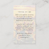 永遠に愛されたキルテッドヒマワラメモリアルカード コーリングカード (裏面)