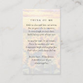 永遠に愛されたキルテッドヒマワラメモリアルカード コーリングカード (裏面)