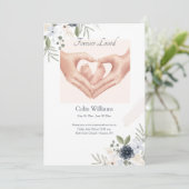 永遠に愛されたベビーメモリアルカード 招待状 (スタンド正面)