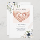 永遠に愛されたベビーメモリアルカード 招待状 (正面/裏面)