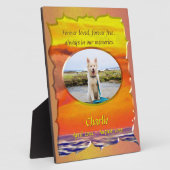 永遠に愛されたペットの追悼 2443 フォトプラーク (側面)