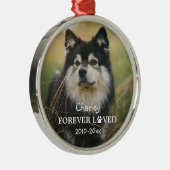永遠に愛されたポー印刷ペットフォト メタルオーナメント (右)