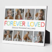 永遠に愛された子供の写真コラージュ フォトプラーク (側面)