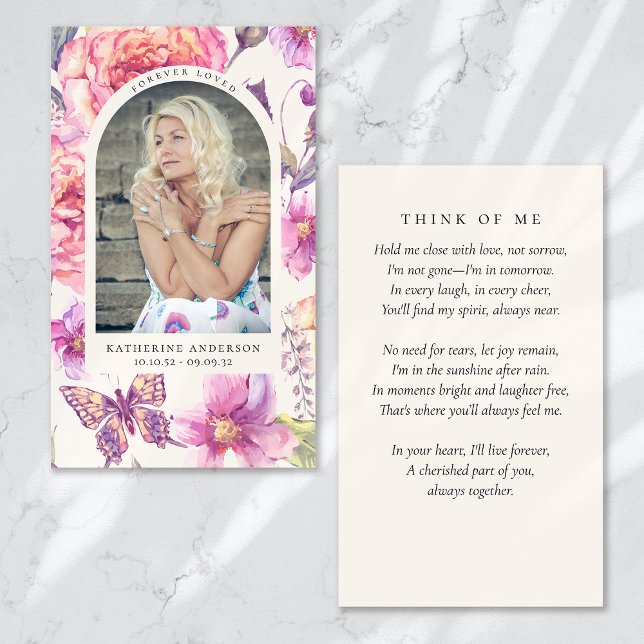 永遠に愛された蝶フローラメモリアルカード (クリエイターアップロード済み)
