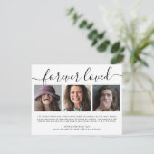 永遠に愛された3写真葬儀ありがとう サンキューカード (スタンド正面)