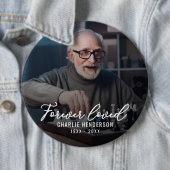 「永遠に愛された」写真のトリビュートピンボタン 缶バッジ (インサイチュ)