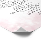 永遠に愛されるソフトピンクのポスター ポスター (角)