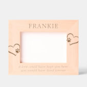 永遠に愛されるペットの記念碑 レーザー彫刻フレーム (正面)