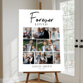 永遠に愛されるモダンなメモリアル写真コラージュ ポスター