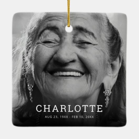 永遠に愛される記念写真記念 セラミックオーナメント (裏面)