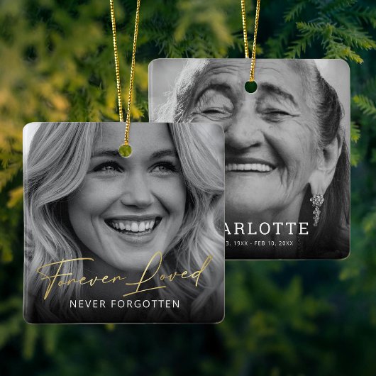 永遠に愛される記念写真記念 セラミックオーナメント