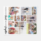 永遠に愛され忘れた12写真記念 フリースブランケット (正面(横))