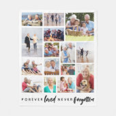 永遠に愛され忘れた15写真記念 フリースブランケット (正面)