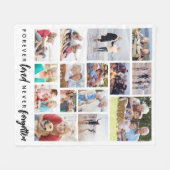 永遠に愛され忘れた15写真記念 フリースブランケット (正面(横))