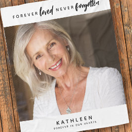 永遠に愛され忘れたNever Photo Memorial フリースブランケット