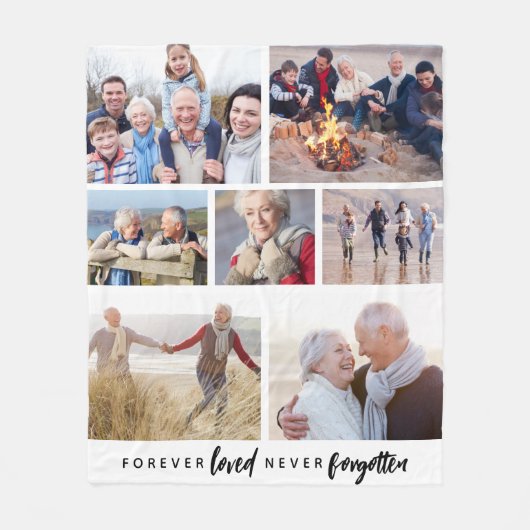 永遠に愛さ忘れれない7写真記念 フリースブランケット (正面)