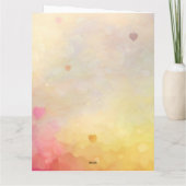 永遠に愛してるフクロウたち - カラフルなフクロウ - バレンタインデー カード (裏面)