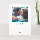 永遠に愛してるロマンチックなアート カード (裏面)