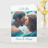 永遠に愛してるロマンチック カード (黄色い花)