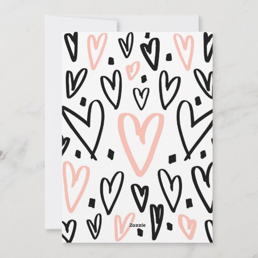 永遠に愛してる かわいいウサギ バレンタインカード シーズンカード (裏面)