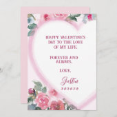 永遠に愛してる - バレンタインカード オーダーメイド シーズンカード (正面/裏面)