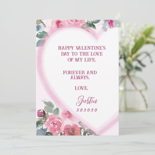 永遠に愛してる - バレンタインカード オーダーメイド シーズンカード (スタンド正面)