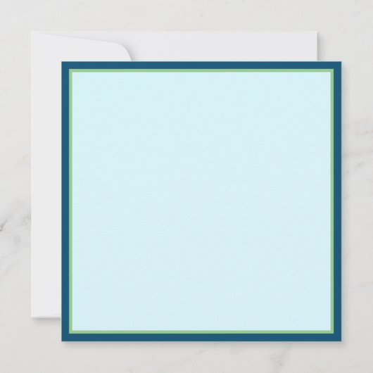 永遠に愛してる バレンタイン かわいい 青 インスピリビティ ノートカード (裏面)