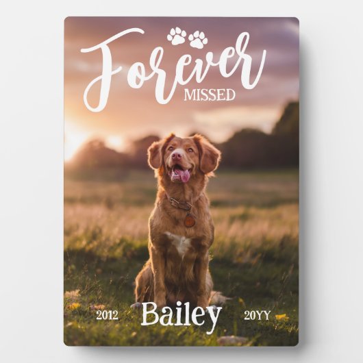 永遠に愛しのペットの写真記念プレート フォトプラーク (正面)