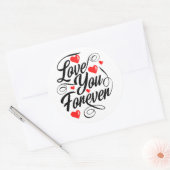 永遠に愛しステッカー ラウンドシール (封筒)