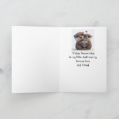 永遠に愛し友人かわいいカワウソ カード (内部)