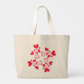 永遠に愛し合うかわいい ラージトートバッグ (裏面)