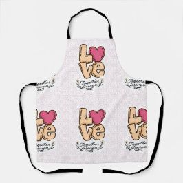 永遠に愛し合う引用文 エプロン