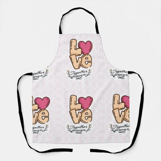 永遠に愛し合う引用文 エプロン (正面)